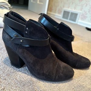 Rag & Bone black suede harrow boots